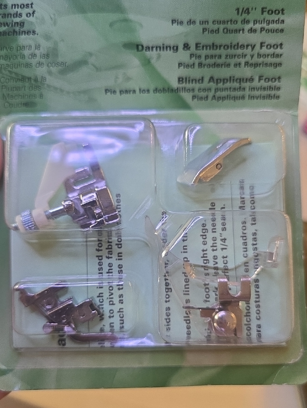 Singer Quilter's Pack Sewing Machine 1/4" Foot Set - Picture 5 of 5